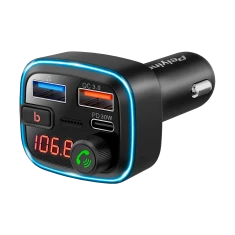 FM-трансмітер Peiying з Bluetooth 2x USB + USB-C (5901890119177)