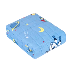 Ковдра сенсорна важка Premium бавовна Rebel RBY-2002-4, 100x150 см, 4 кг, Космос