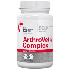 Кормова добавка для собак дрібних порід і котів VetExpert ArthroVet Complex Small Breed & Cats 60 капсул (5901891240641)