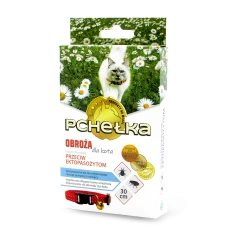 Нашийник для котів Pchełka з дзвіночком 20–30 см Red з диметиконом (5901896008048)