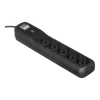 Удлинитель Lestar LV530W 5 розеток 10 А 2,5 м Black (5901966000293)