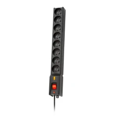 Подовжувач Lestar LX 810 G-A 8 розеток 1.5 м Black (5901966004031)