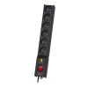 Подовжувач Lestar LX 610 G-A 8 розеток 5 м Black (5901966004697)