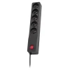 Подовжувач Lestar ZX 510 G-A 5 розеток 10 А 1,5 м Black (5901966006332)