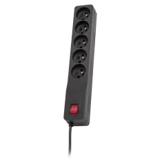 Удлинитель Lestar ZX 510 G-A 5 розеток 10 А 3 м Black (5901966006356)