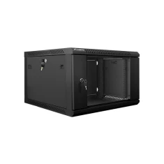 Шафа серверна Lanberg WF01-6606-10B 6U 368x600x600 мм настінна скляні двері 19