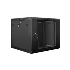 Шафа серверна Lanberg WF01-6609-10B 9U 500x600x600 мм настінна скляні двері 19