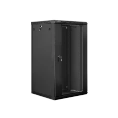Шафа серверна Lanberg WF01-6622-10B 22U 1080x600x600 мм настінна скляні двері 19