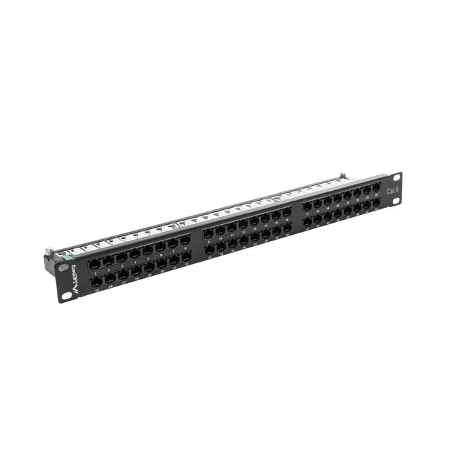 Патч-панель Lanberg PPU6-1048-B 1U Cat.6 48xRJ-45 (5901969404043)
