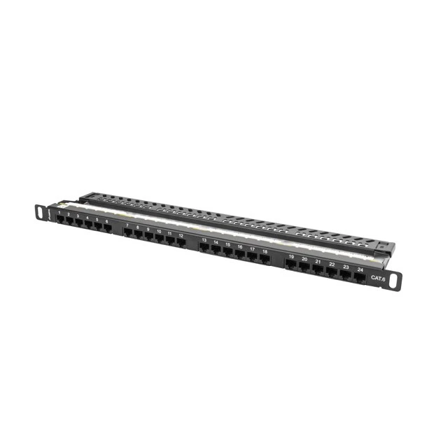 Патч-панель Lanberg Cat.6 24 порта 0.5U (5901969404142)