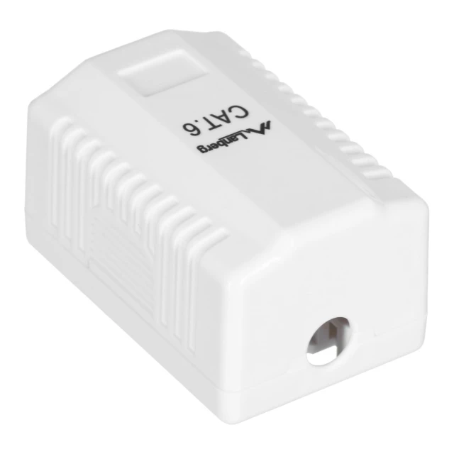 Розетка накладна Lanberg OU6-0001-W RJ-45 cat. 6 UTP White (5901969404234)