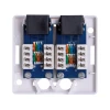Розетка накладна Lanberg OU6-0002-W RJ-45 cat. 6 UTP подвійна White (5901969404258)