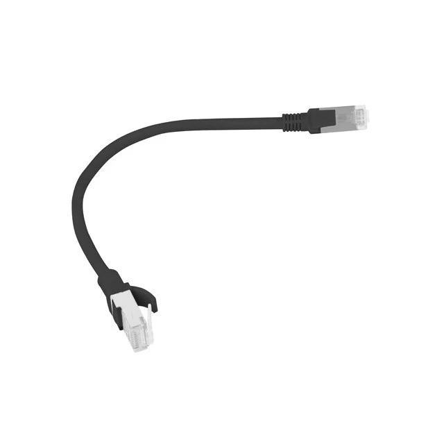 Патч-корд Lanberg PCU6-10CC-0025-BK UTP Cat.6 RJ45 0,25 м Black (5901969406887)