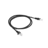 Патч-корд Lanberg PCU6-10CC-0100-BK UTP Cat.6 1 м Black (5901969406900)