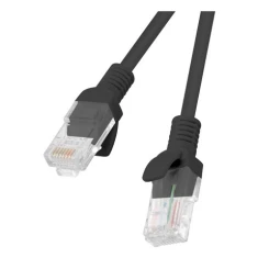 Патч-корд Lanberg PCU6-10CC-0200-BK RJ45 – RJ45 2 м UTP Cat.6 Black (5901969406924)