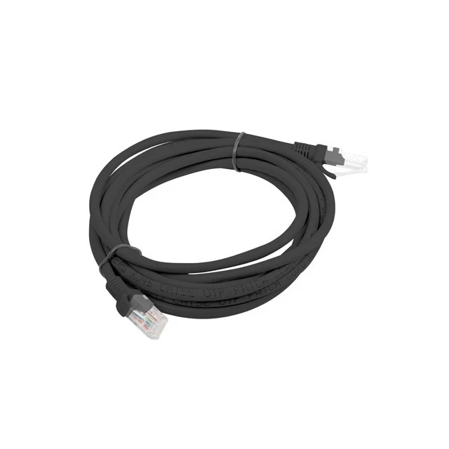 Патч-корд Lanberg PCU6-10CC-0300-BK RJ45 – RJ45 3 м UTP Cat.6 Black (5901969406931)