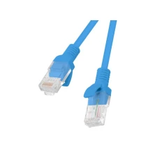 Патч-корд Lanberg PCU6-10CC-0025-B UTP Cat.6 RJ45 0,25 м Blue (5901969406986)