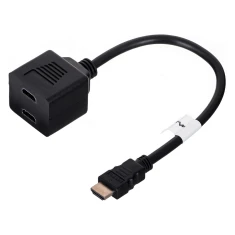 Сплітер Lanberg AD-0019-BK HDMI – 2x HDMI 0,2 м Black (5901969408829)