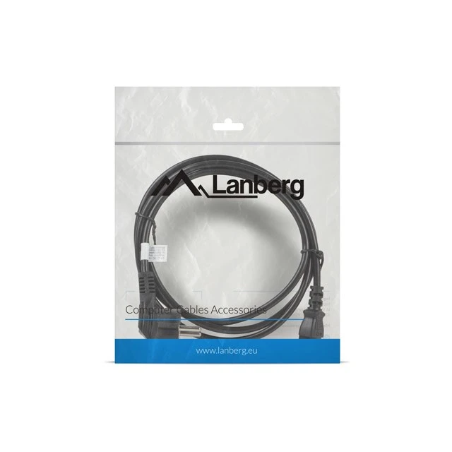 Кабель питания Lanberg IEC C13 — Schuko 1,8 м Black (5901969409734)