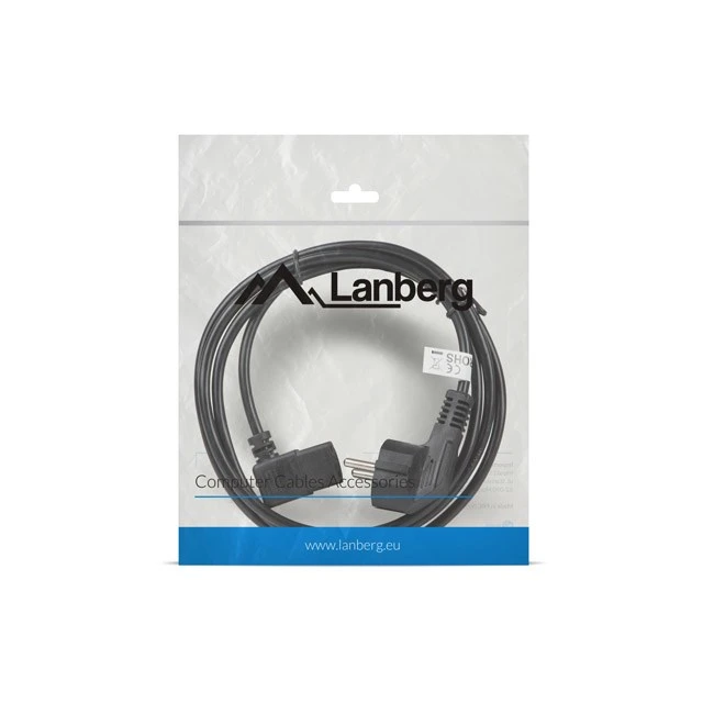 Кабель живлення Lanberg IEC C13 — Schuko 1,8 м Black (5901969409741)