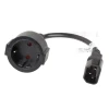 Подовжувач кабелю живлення Lanberg IEC 320 C14-SCHUKO 20 см (5901969409871)