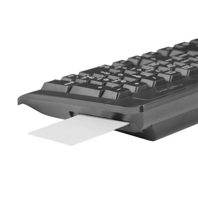 Клавіатура Natec Moray з читачем Smart ID US розкладка Black (5901969410112)