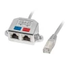 Перехідник Lanberg RJ45 M - 2x RJ45 F Gray (5901969413328)