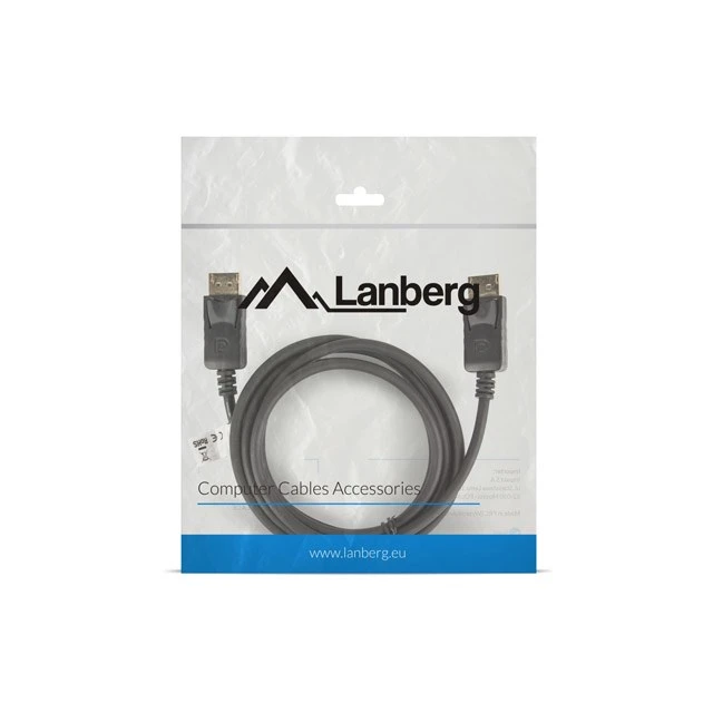 Кабель Lanberg DisplayPort - DisplayPort 1,8 м Black (5901969413373)