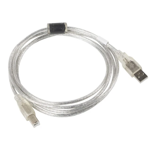 Кабель Lanberg USB 2.0 M - USB 2.0 M 1,8 м Transparent (5901969413557)