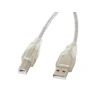 Кабель Lanberg USB 2.0 M - USB 2.0 M 1,8 м Transparent (5901969413557)