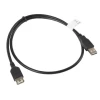 Кабель Lanberg USB 2.0 AM — USB 2.0 AF 0,7 м Black (5901969413779)