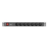 Блок розеток для серверних шаф Lanberg PDU-07E-0200-IEC-BK 7 гнізд 10 А 2 м Black (5901969414462)