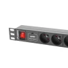 Блок розеток для серверних шаф Lanberg PDU-07E-0200-IEC-BK 7 гнізд 10 А 2 м Black (5901969414462)