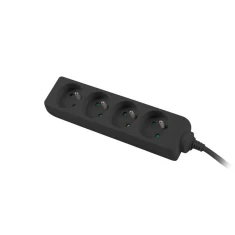 Подовжувач Lanberg 1,5 м 4 гнізда 230V PL Black (5901969414837)