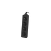 Подовжувач Lanberg 1,5 м 4 гнізда 230V PL Black (5901969414837)
