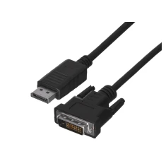 Кабель Lanberg DisplayPort — DVI-D 1 м Black (5901969416428)
