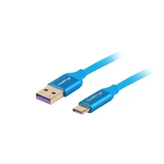 Кабель Lanberg USB 2.0 AM — USB Type-C M 1 м Blue (5901969416541)
