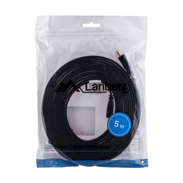 Кабель Lanberg HDMI M - HDMI M 5 м Black (5901969416640)