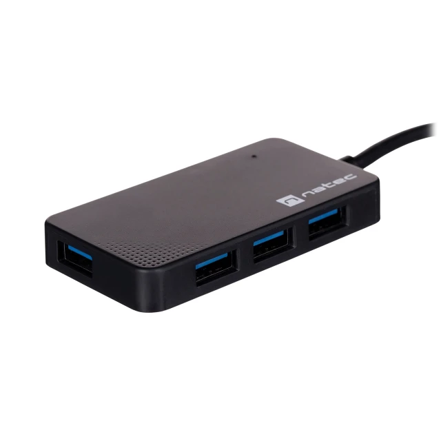 USB-хаб Natec Moth NHU-1342 4 порти USB 3.0 Black (5901969417173)