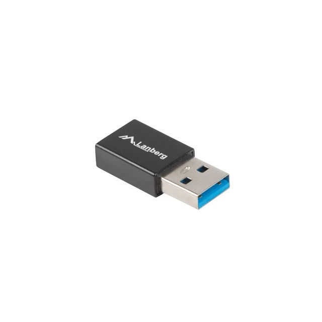 Перехідник Lanberg USB-C(F) to USB-A(M) OTG Black (5901969418545)