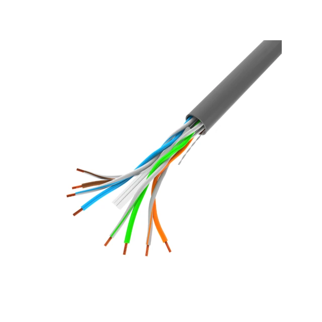 Мережевий кабель Lanberg Cat 6 UTP Solid CU CPR 305 м Gray (5901969421804)
