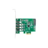 Плата розширення Lanberg PCE-US3-004 PCI-E x1 4x USB 3.1 Gen1 Low Profile (5901969424539)