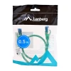 Патч-корд Lanberg S/FTP Cat.6A 0.5 м LSZH CCA Green (5901969424614)