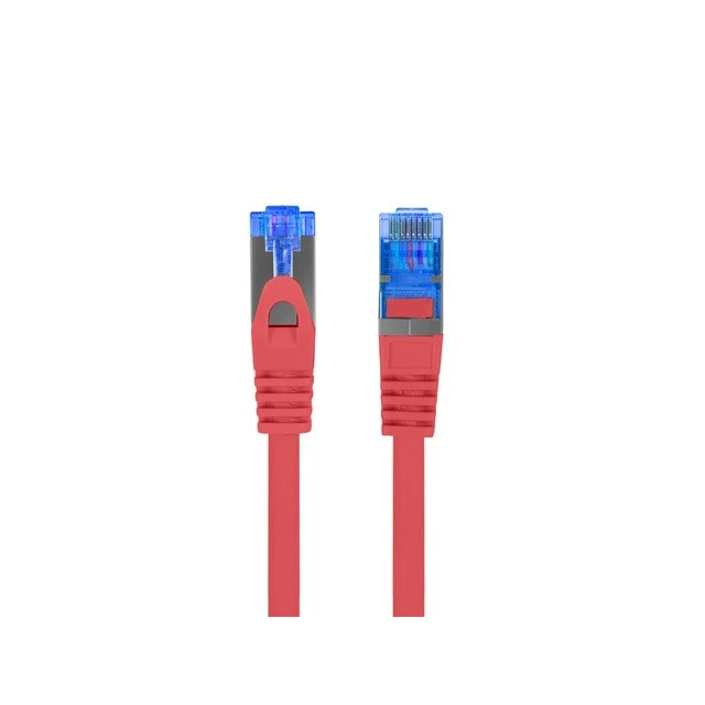 Патч-корд Lanberg Cat.6A S/FTP LSZH CCA 0.5 м Red (5901969424621)