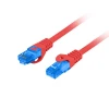 Патч-корд Lanberg S/FTP Cat.6A 1 м LSZH CCA Red (5901969424706)