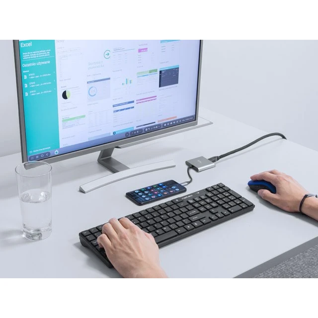 USB-хаб Natec Fowler Mini USB-C PD USB 3.0 HDMI 4K (5901969425789)