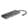 Мультипорт-адаптер Natec USB-C 0,15 м Grey (5901969426601)