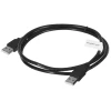 Кабель Lanberg USB-A 2.0 M/M 1 м CA-USBA-20CU-0010-BK Black (5901969427721)