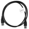 Кабель Lanberg USB-A 2.0 M/M 1 м CA-USBA-20CU-0010-BK Black (5901969427721)