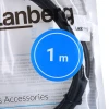 Кабель Lanberg USB-A 3.0 M/M 1 м Black (5901969427752)